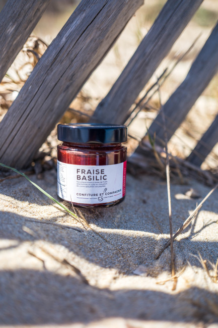 Confiture Fraise & Basilic - Confiture & Compagnie