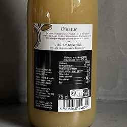 Bouteille de Jus d'Ananas artisanal naturel Les Jus du Soleil