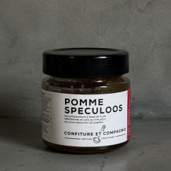 Pot de confiture artisanale Pomme et Speculoos gourmande