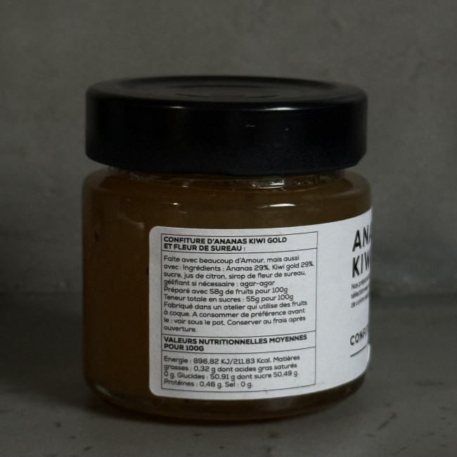 Pot de confiture Ananas Kiwi Gold élue meilleure du monde 2023