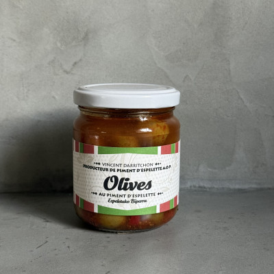 Olives vertes au piment d\' Espelette 110 g