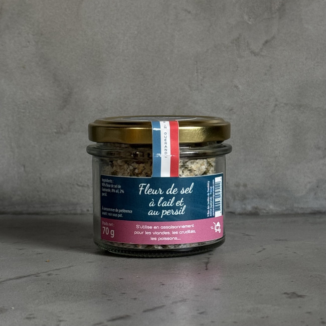 Pot de Fleur de Sel Ail et Persil pour assaisonnement persillade